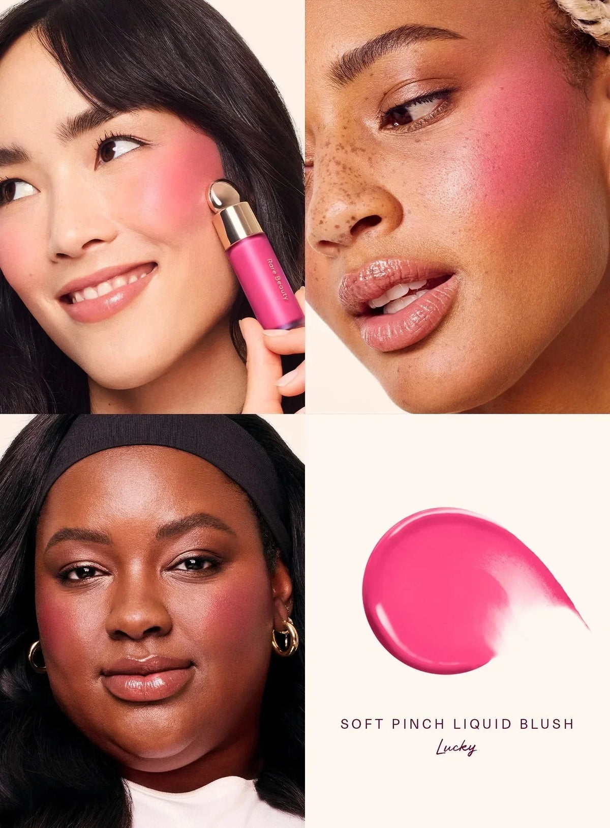 Rare Beauty Liquid Blush Silky Long-lasting Plumping Moisturizing Makeup Hope Love Happy Virtue Joy Grace Lucky Beauty With Box
