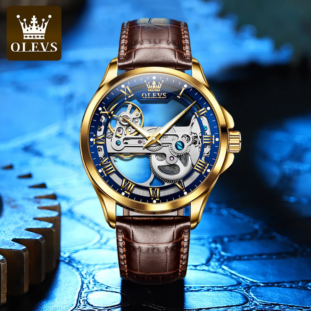 OLEVS Brand Watch Fully Automatic Mechanical Watch Hollow Out Student Men's Watch 6661