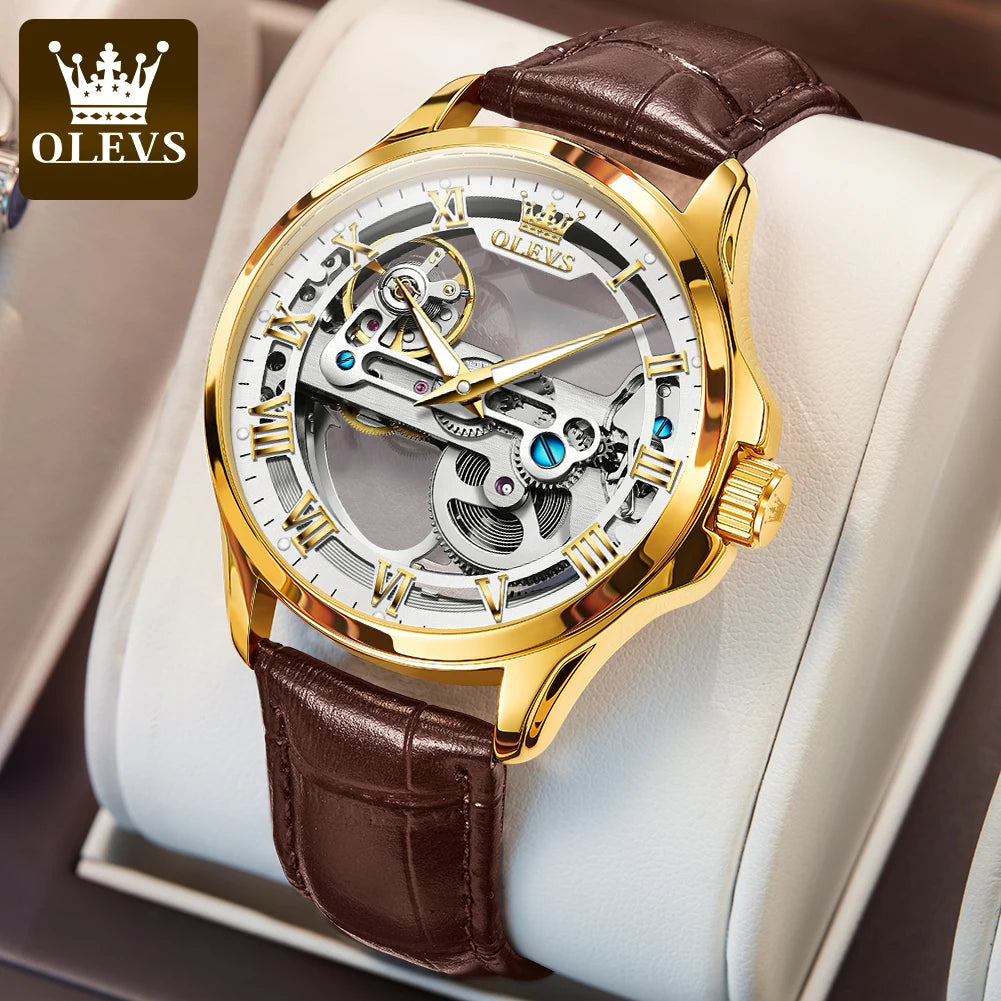 OLEVS Brand Watch Fully Automatic Mechanical Watch Hollow Out Student Men's Watch 6661